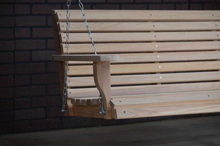 LA Swings Inc 4ft Cypress Regular Porch Swing - LEAD TIME TO SHIP  (UNFINISHED 7 BUSINESS DAYS) - (FINISHED 15 BUSINESS DAYS)