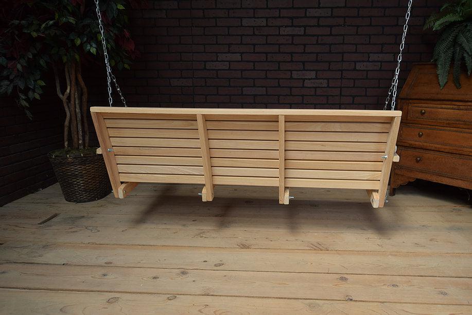 LA Swings Inc 4ft Cypress Regular Porch Swing - LEAD TIME TO SHIP  (UNFINISHED 7 BUSINESS DAYS) - (FINISHED 15 BUSINESS DAYS)