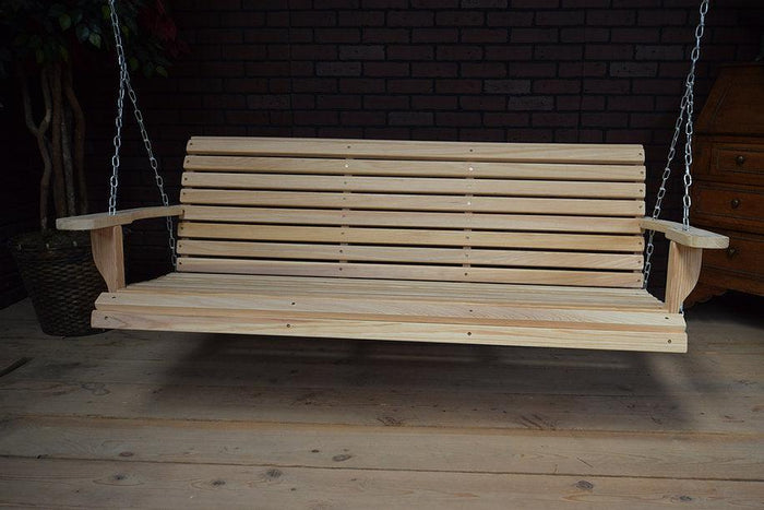 LA Swings Inc 4ft Cypress Regular Porch Swing LEAD TIME TO SHIP (UNFINISHED BUSINESS DAYS) (FINISHED 15 BUSINESS DAYS)