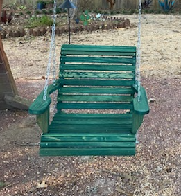 la cypress 2ft green rollback swing chair