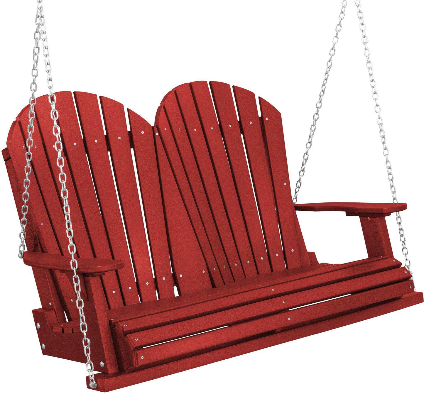 wildridge heritage 2 person adirondack porch swing cardinal red