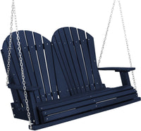 wildridge heritage 2 person adirondack porch swing patriot blue