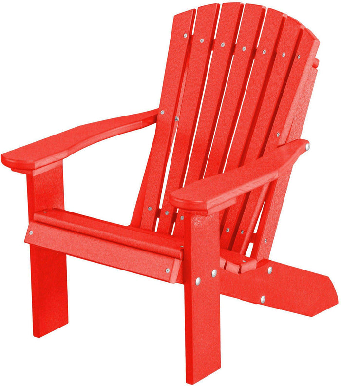 wildridge outdoor recycled plastic children's adirondack chair bright red