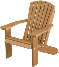 wildridge outdoor recycled plastic children's adirondack chair cedar