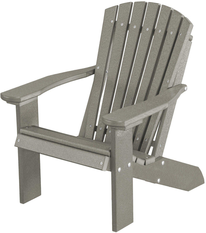 wildridge outdoor recycled plastic children's adirondack chair light gray