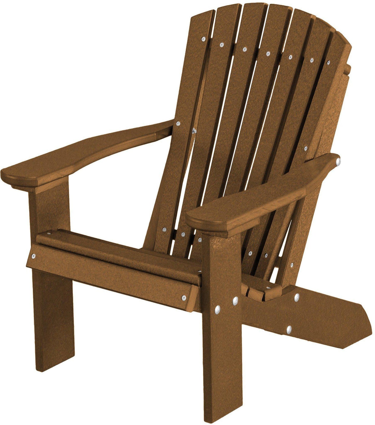 wildridge outdoor recycled plastic children's adirondack chair tudor brown