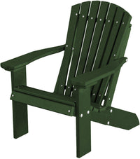 wildridge outdoor recycled plastic children's adirondack chair turf green