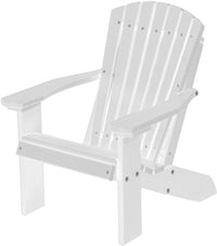 wildridge outdoor recycled plastic children's adirondack chair white
