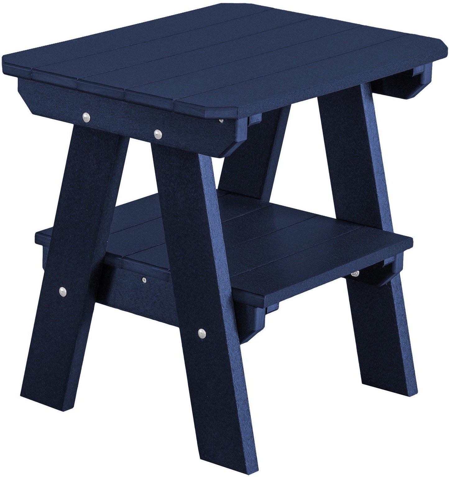 poly heritage 2 tier end table patriot blue