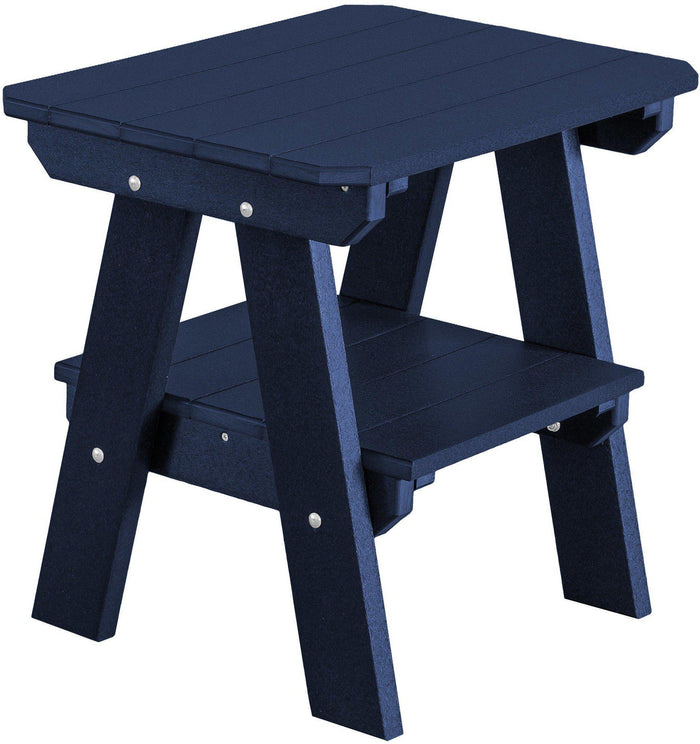 poly heritage 2 tier end table patriot blue