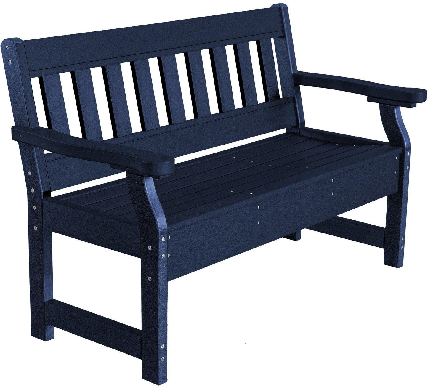 Wildridge Recycled Plastic Heritage 52.5" Wide Garden Bench (QUICK SHIP) - LEAD TIME TO SHIP 3 TO 4 BUSINESS DAYS