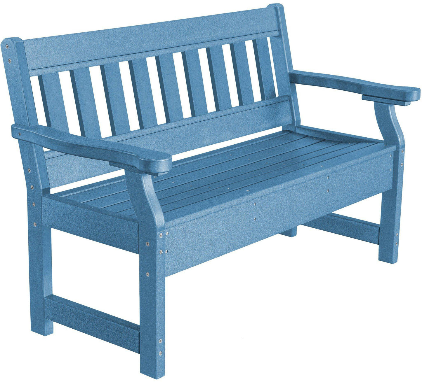 Wildridge Recycled Plastic Heritage 52.5" Wide Garden Bench (QUICK SHIP) - LEAD TIME TO SHIP 3 TO 4 BUSINESS DAYS