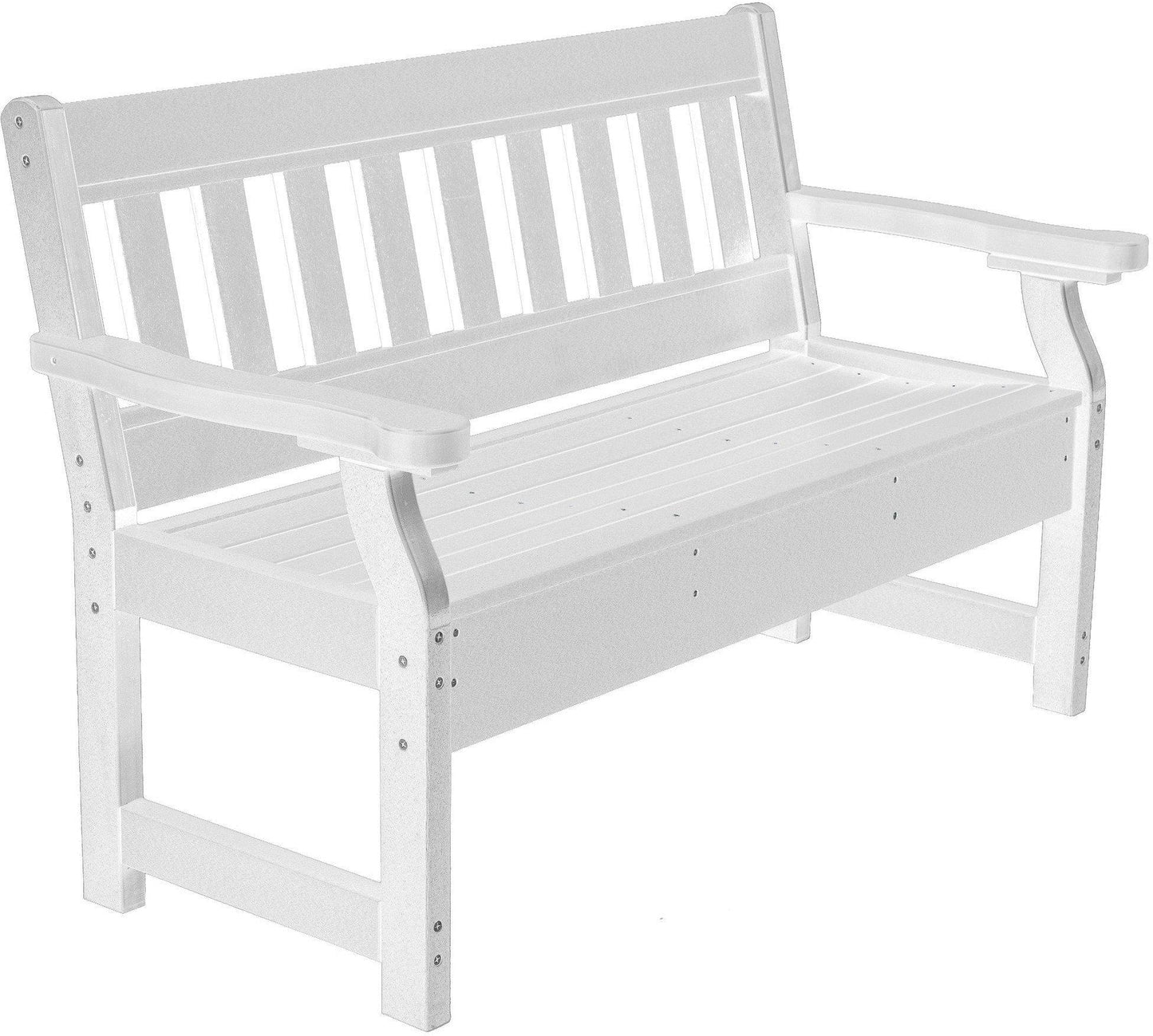 Wildridge Recycled Plastic Heritage 52.5" Wide Garden Bench (QUICK SHIP) - LEAD TIME TO SHIP 3 TO 4 BUSINESS DAYS