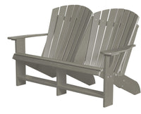 wildridge outdoor recycled plastic heritage adirondack bench light gray