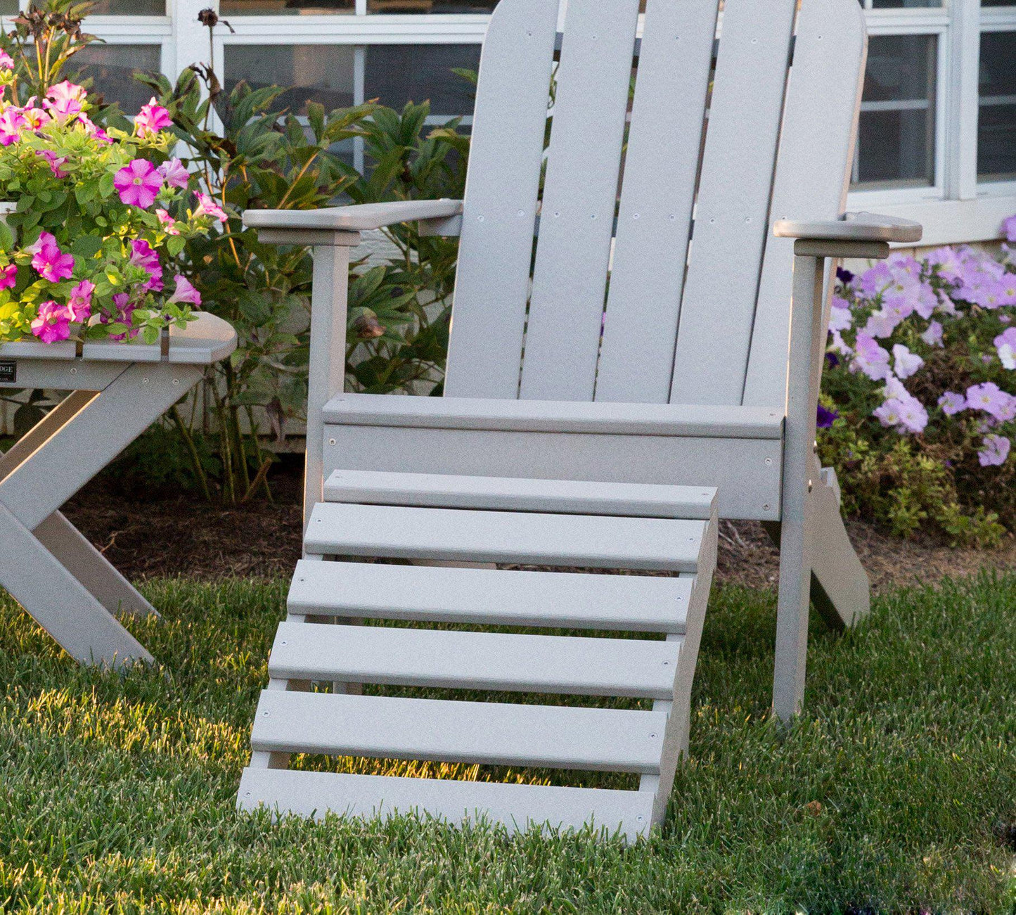 Wildridge Recycled Plastic Classic Adirondack Footrest - LEAD TIME TO SHIP 6 WEEKS OR LESS