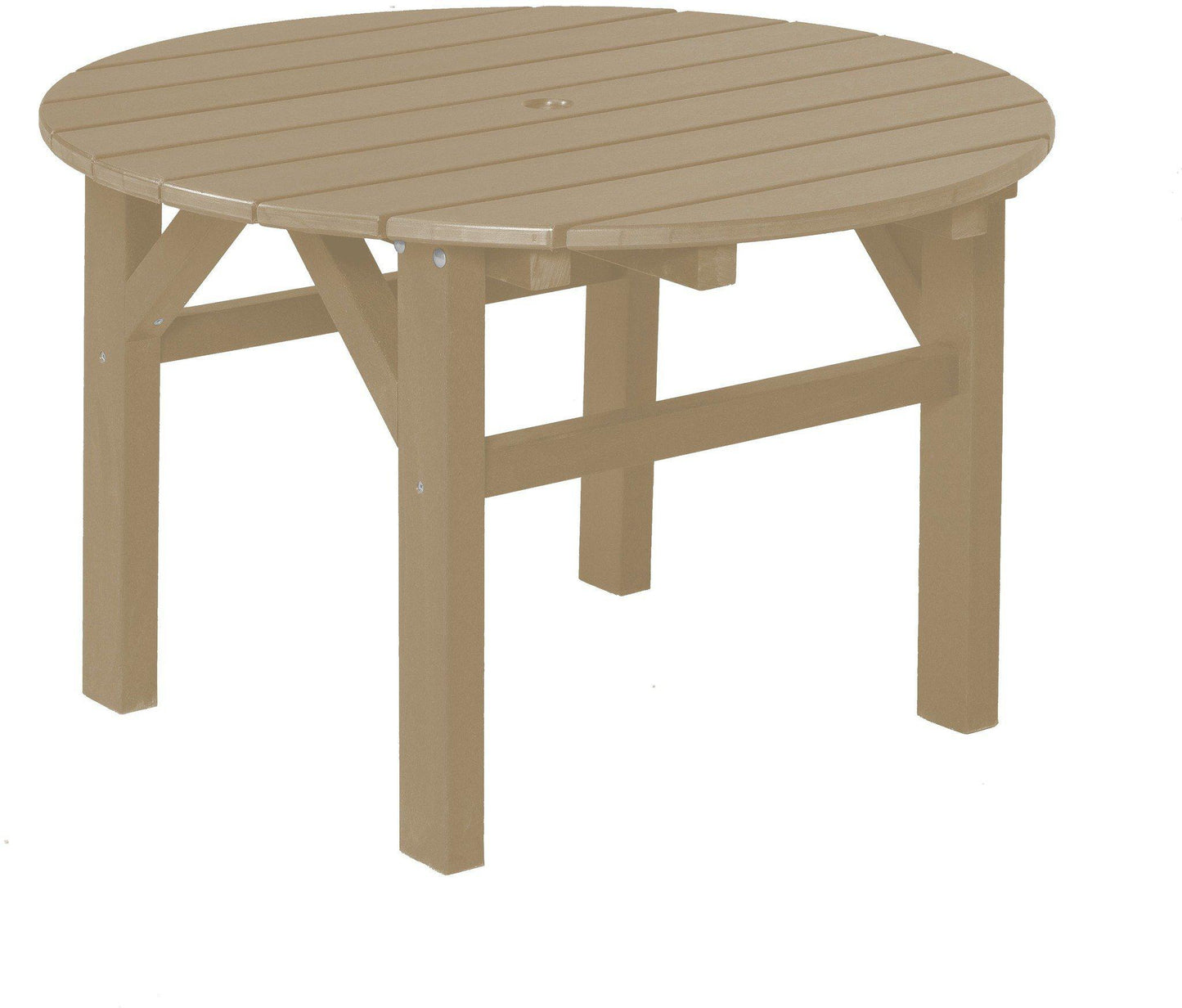 Wildridge Recycled Plastic Classic 33"W x 24"H  Outdoor Occasional Side Table - LEAD TIME TO SHIP 3 WEEKS