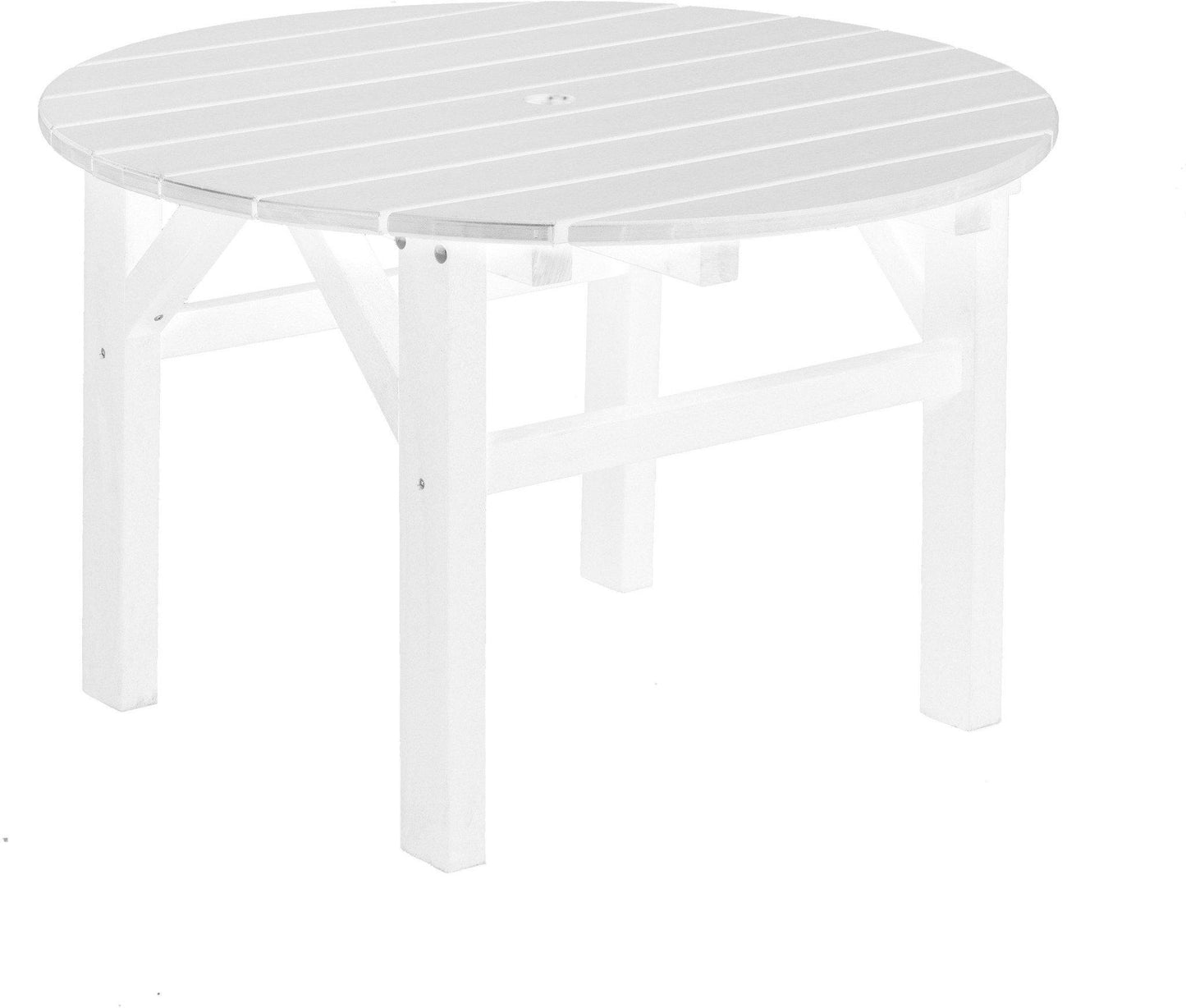 Wildridge Recycled Plastic Classic 33"W x 24"H  Outdoor Occasional Side Table - LEAD TIME TO SHIP 3 WEEKS