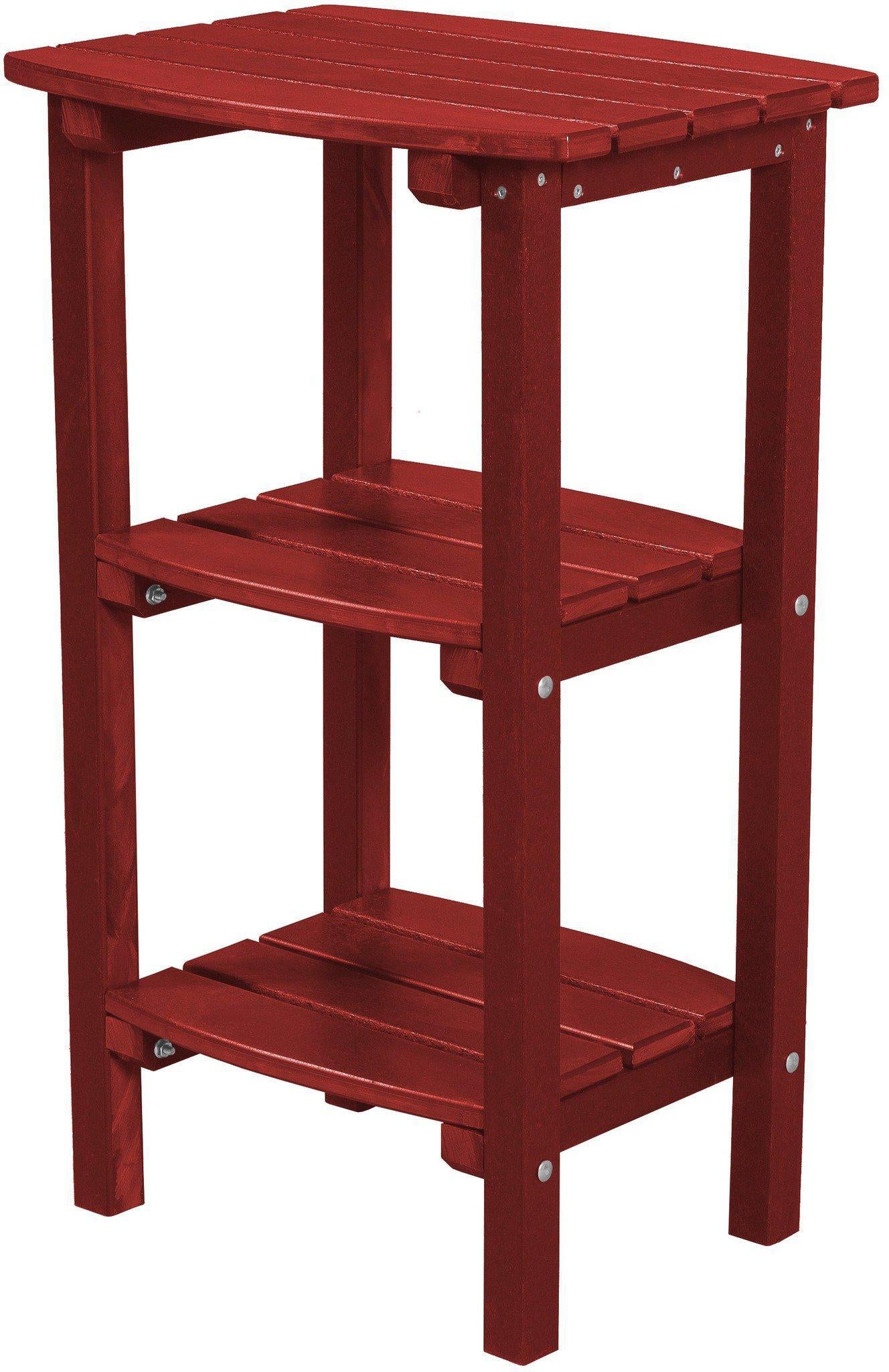 Wildridge Recycled Plastic LCC-221 Classic 3 Shelf Side Table (COUNTER HEIGHT) - LEAD TIME TO SHIP 6 WEEKS OR LESS