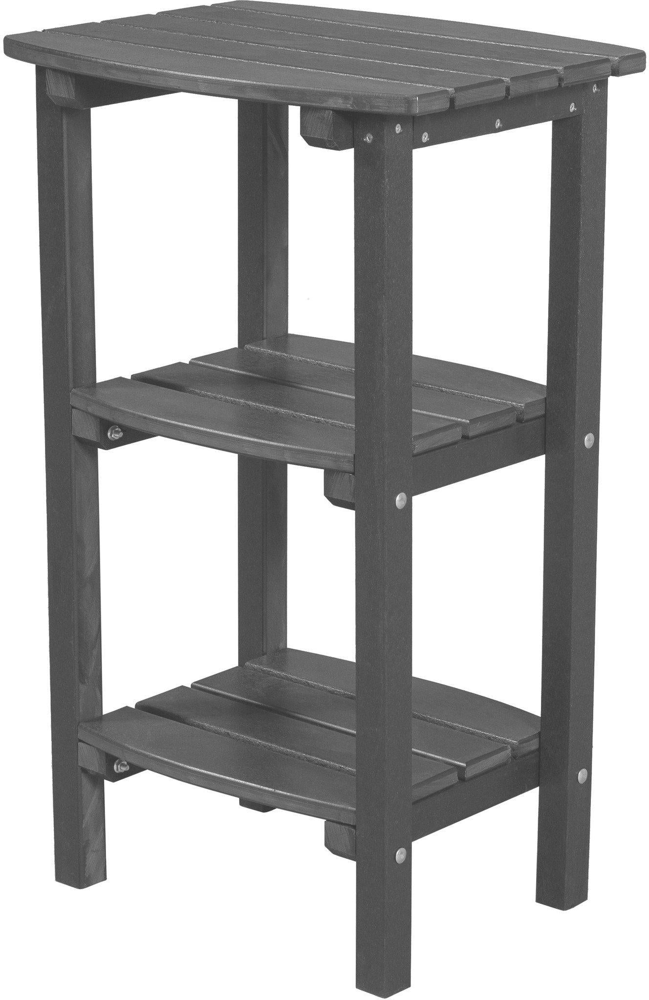 Wildridge Recycled Plastic LCC-221 Classic 3 Shelf Side Table (COUNTER HEIGHT) - LEAD TIME TO SHIP 3 WEEKS