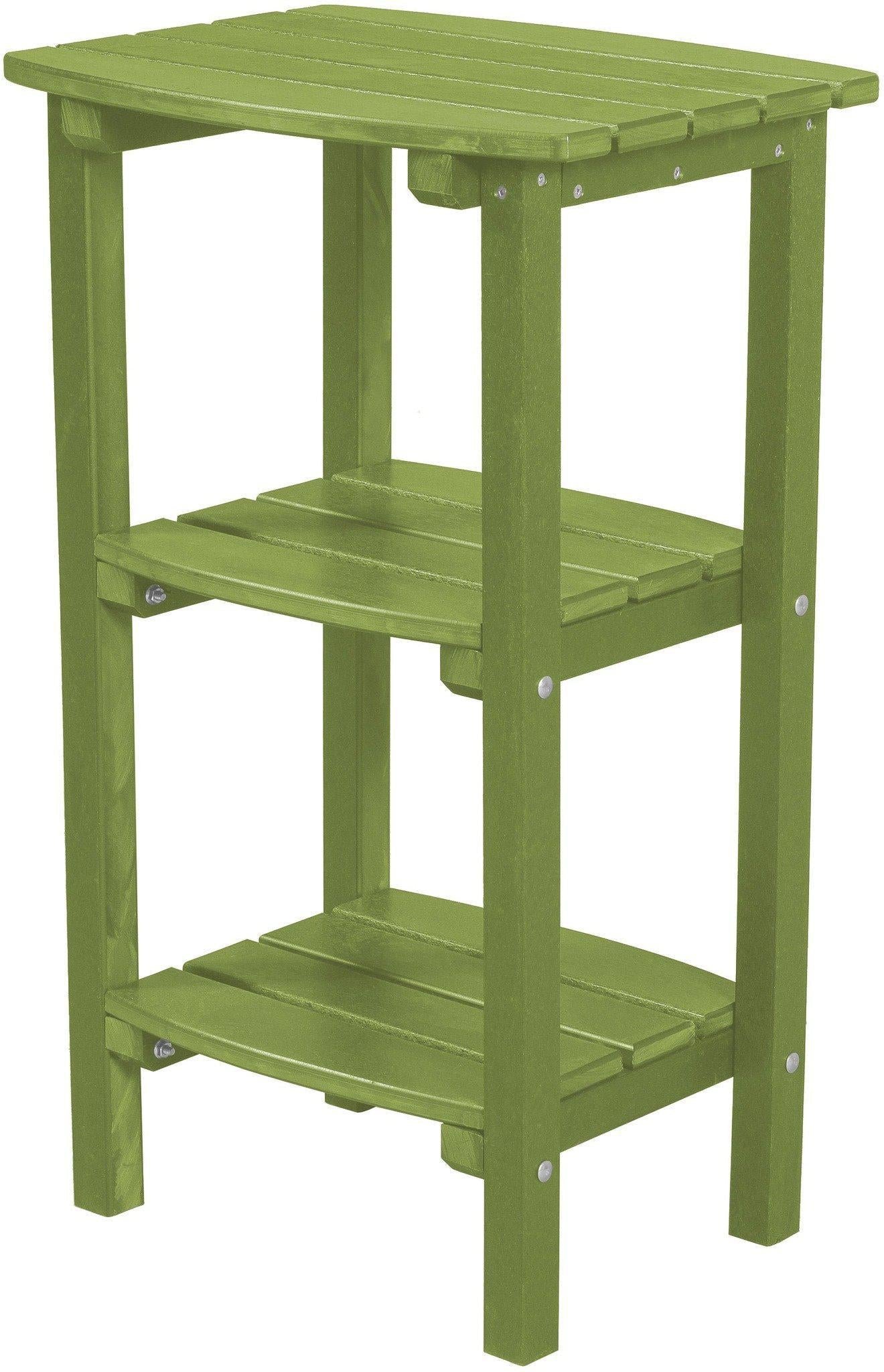 Wildridge Recycled Plastic LCC-221 Classic 3 Shelf Side Table (COUNTER HEIGHT) - LEAD TIME TO SHIP 3 WEEKS