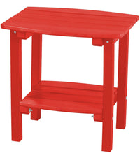 wildridge recycled plastic classic side table bright red