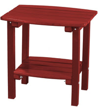 wildridge recycled plastic classic side table cardinal red