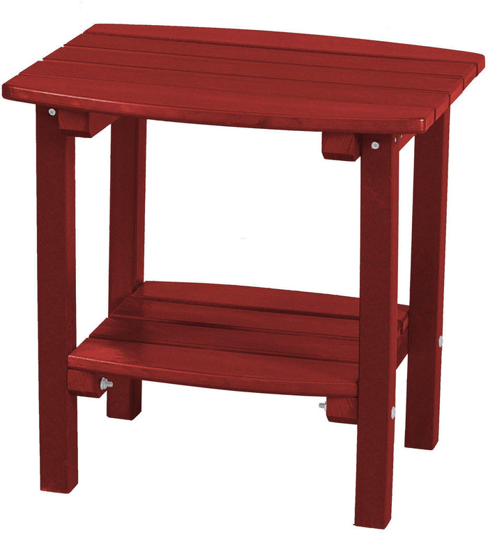 wildridge recycled plastic classic side table cardinal red