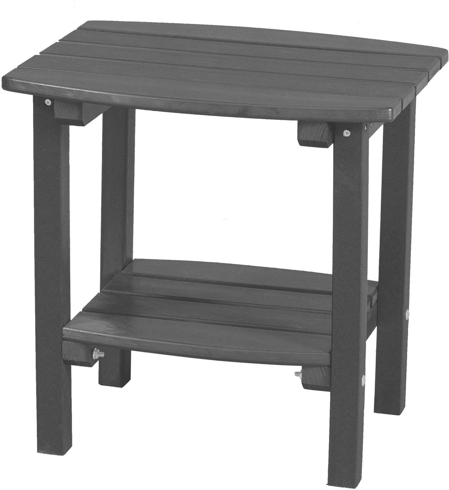 wildridge recycled plastic classic side table dark gray