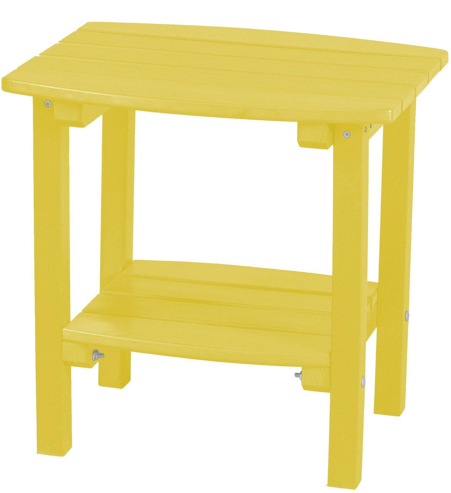 wildridge recycled plastic classic side table lemon yellow
