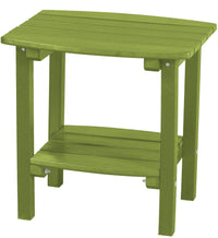 wildridge recycled plastic classic side table lime green