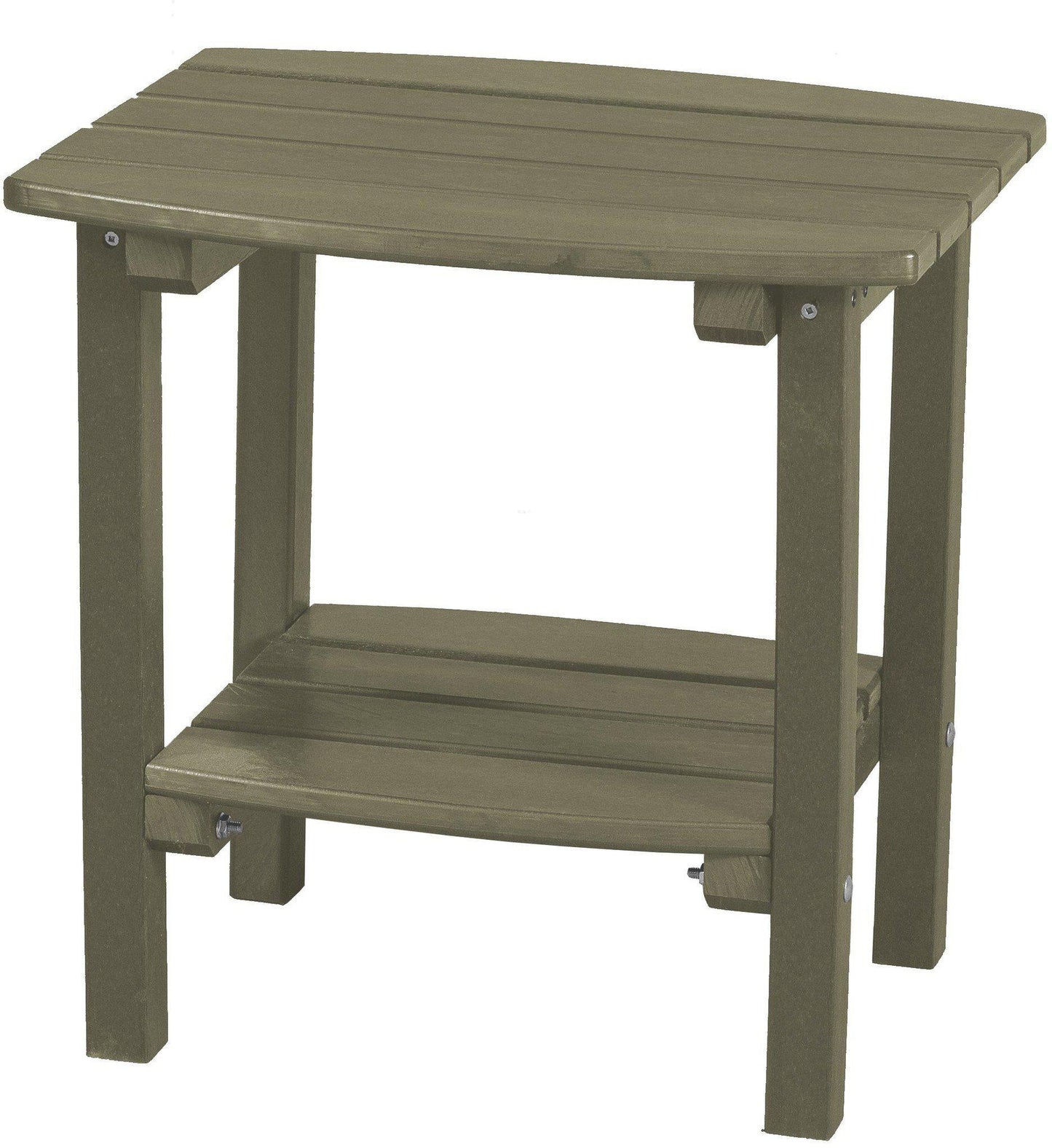 wildridge recycled plastic classic side table olive