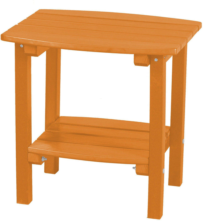 wildridge recycled plastic classic side table orange