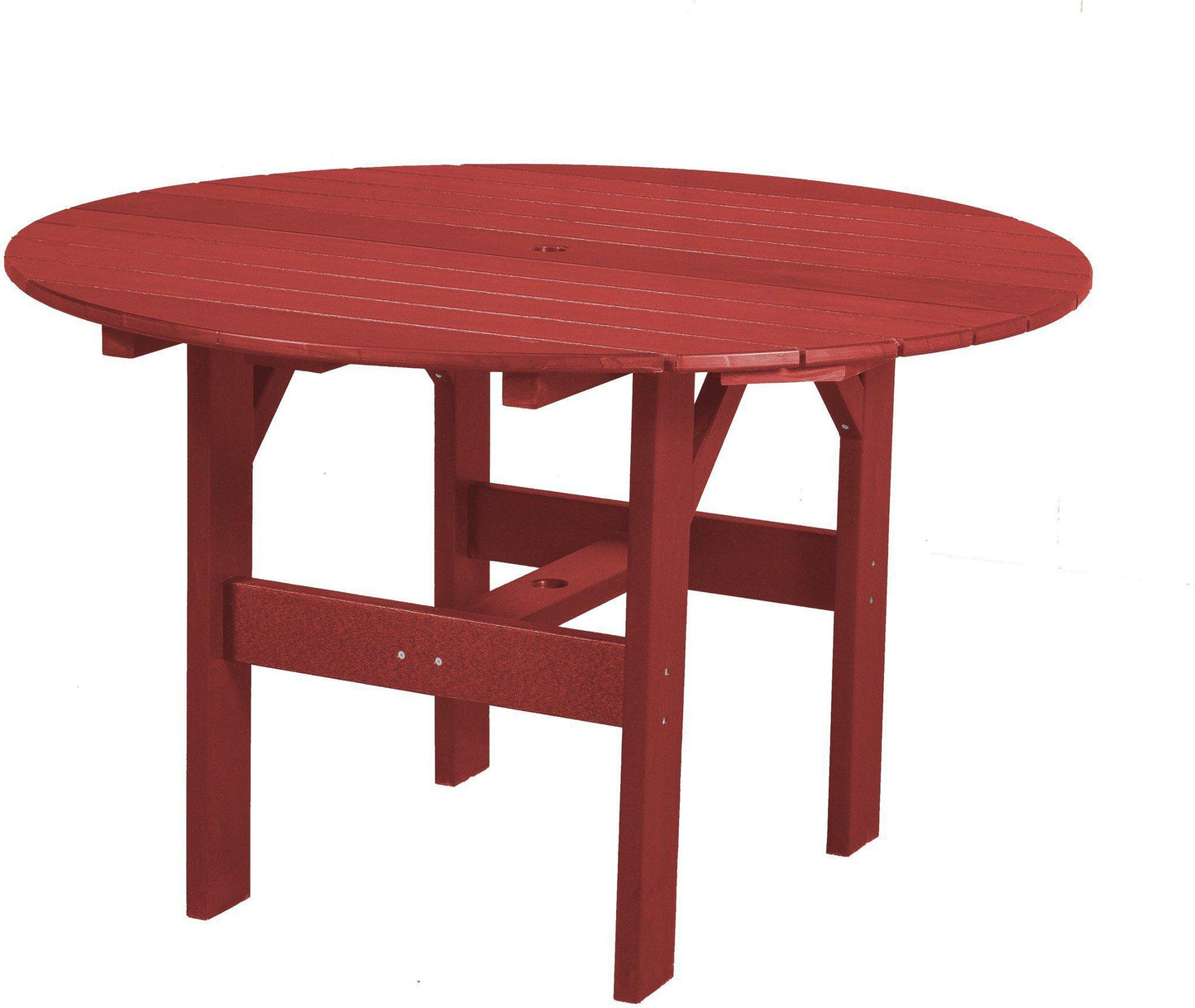 Wildridge Recycled Plastic Classic 46" Round Outdoor Dining Table - LEAD TIME TO SHIP 10 BUSINESS DAYS OR LESS