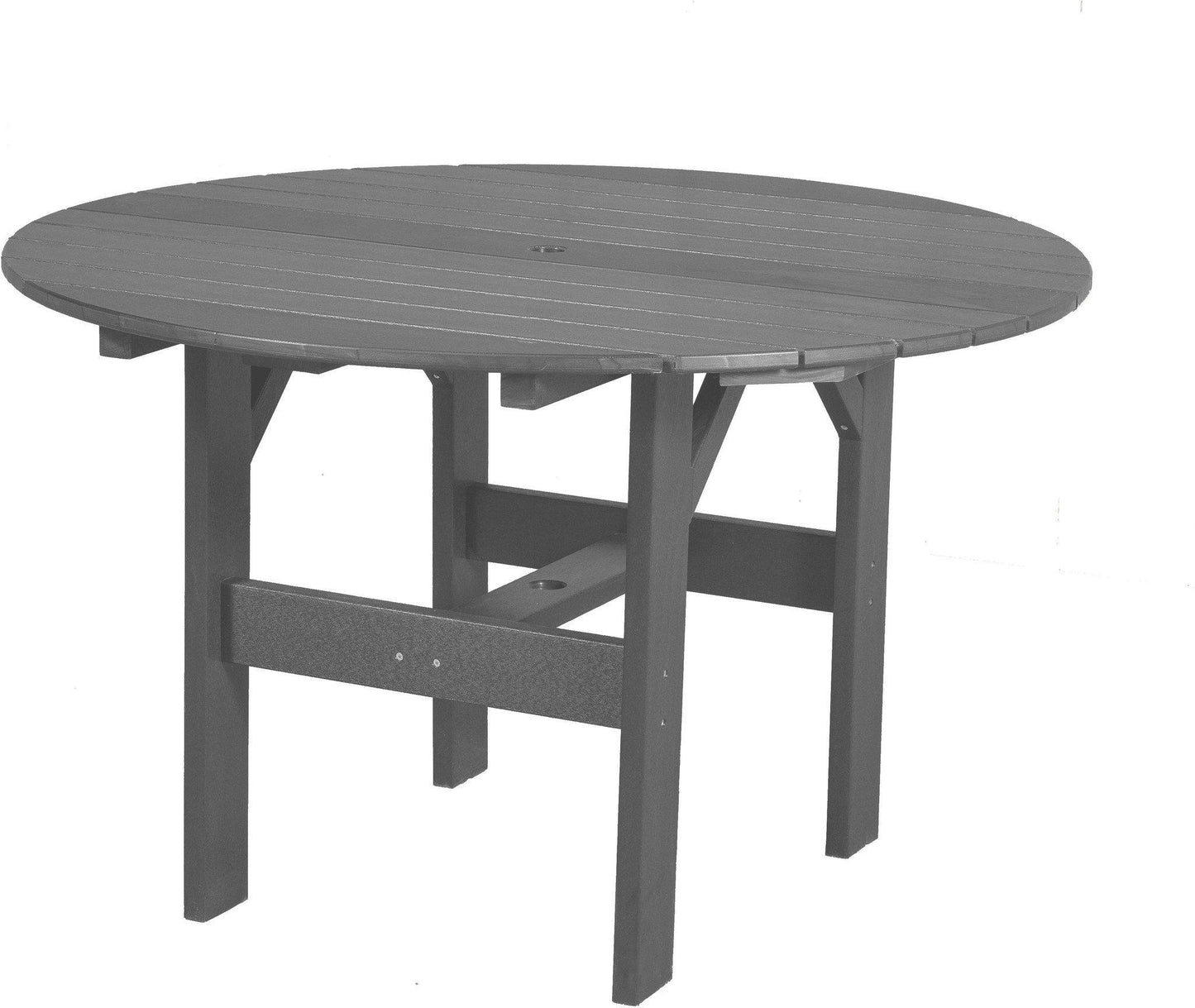Wildridge Recycled Plastic Classic 46" Round Outdoor Dining Table - LEAD TIME TO SHIP 10 BUSINESS DAYS OR LESS