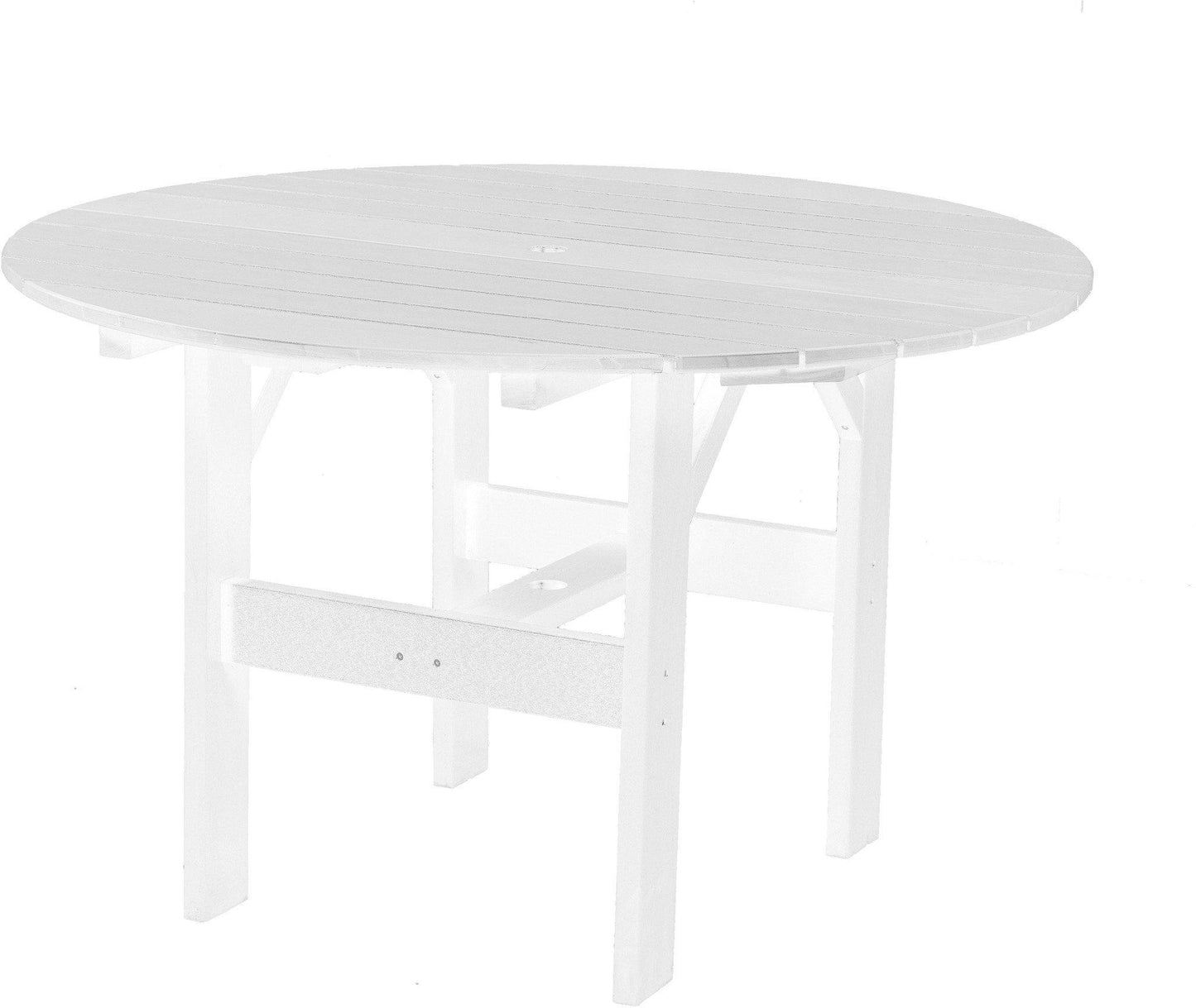 Wildridge Recycled Plastic Classic 46" Round Outdoor Dining Table - LEAD TIME TO SHIP 10 BUSINESS DAYS OR LESS