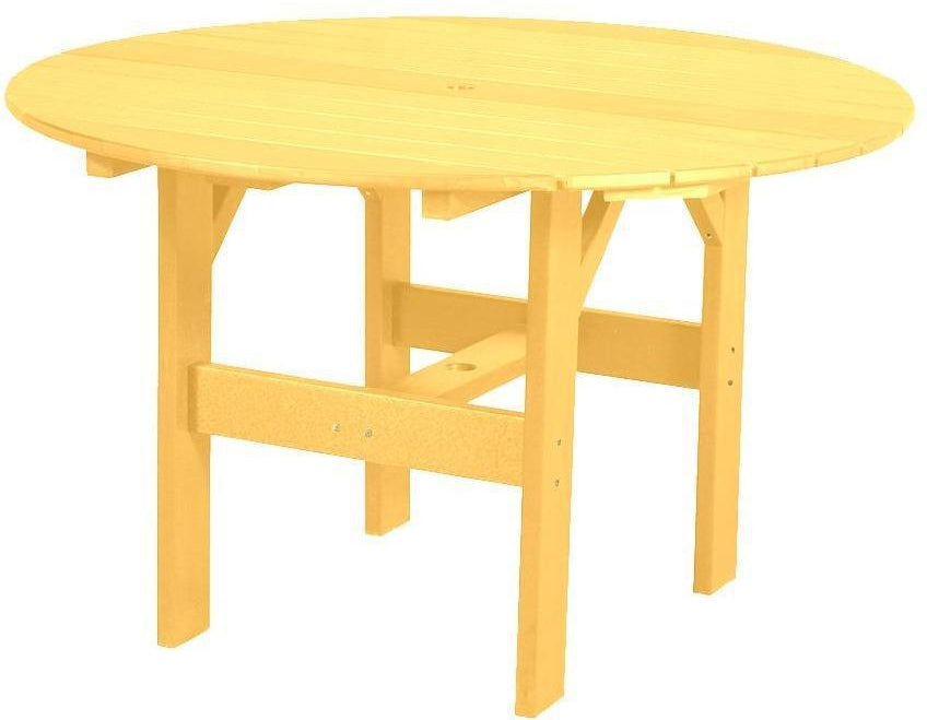 Wildridge Recycled Plastic Classic 46" Round Outdoor Dining Table - LEAD TIME TO SHIP 10 BUSINESS DAYS OR LESS