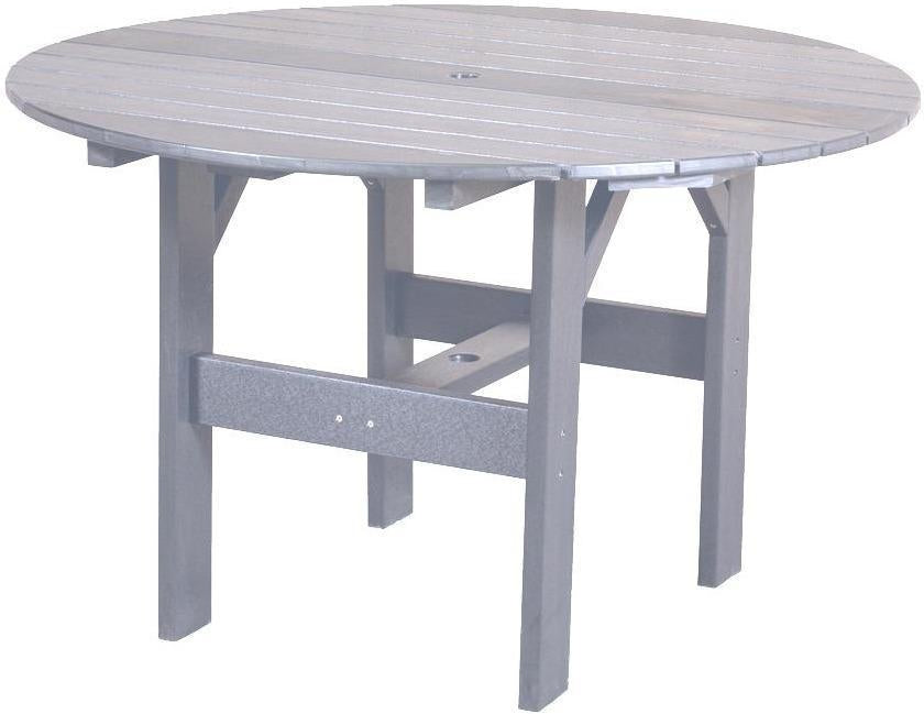 Wildridge Recycled Plastic Classic 46" Round Outdoor Dining Table - LEAD TIME TO SHIP 10 BUSINESS DAYS OR LESS