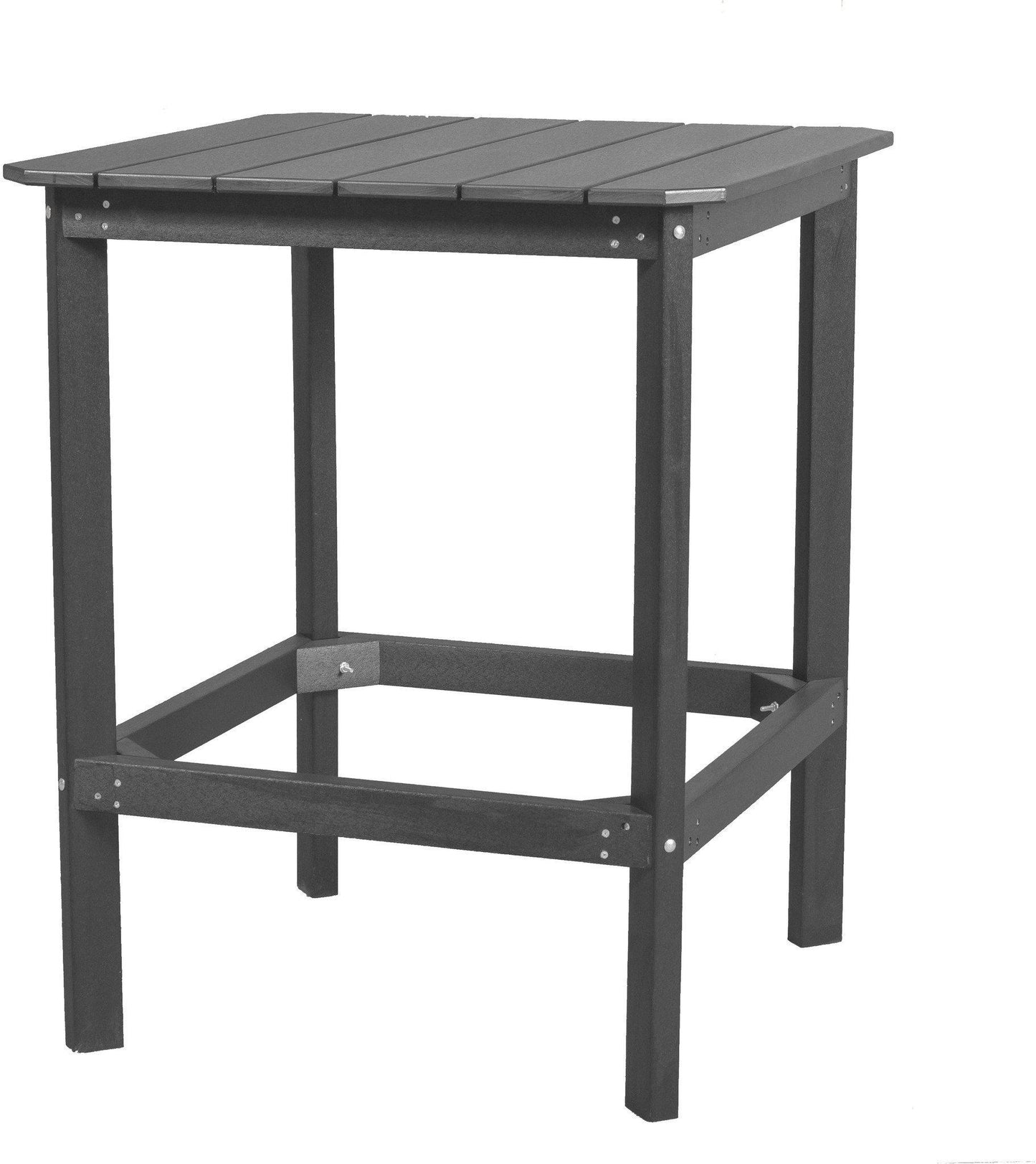 Wildridge Recycled Plastic Classic High 40H" Square Patio Dining Table - LCC-287 - LEAD TIME TO SHIP 6 WEEKS OR LESS