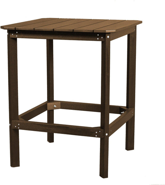Wildridge Recycled Plastic Classic High 40H" Square Patio Dining Table - LCC-287 - LEAD TIME TO SHIP 3 WEEKS
