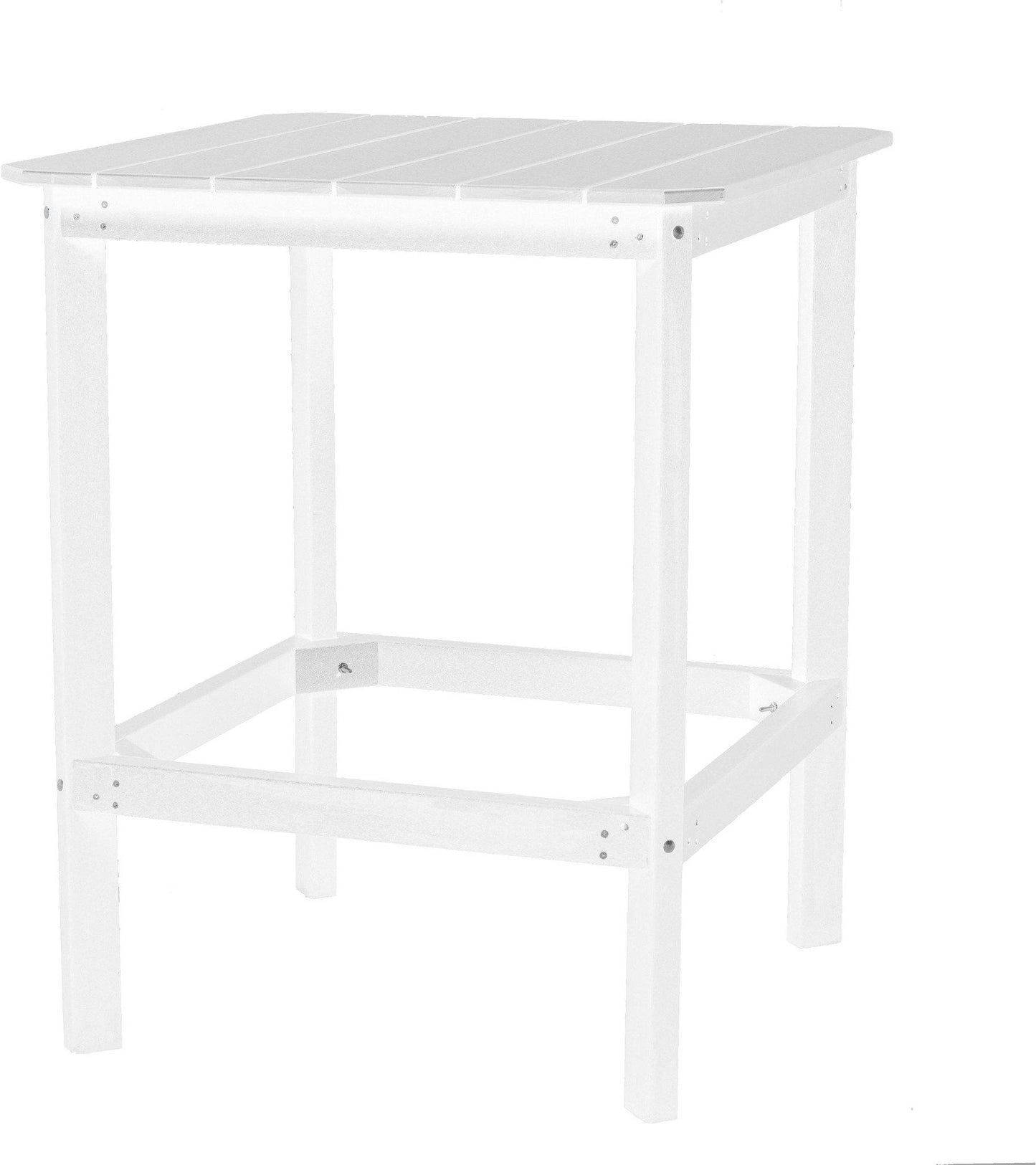 Wildridge Recycled Plastic Classic High 40H" Square Patio Dining Table - LCC-287 - LEAD TIME TO SHIP 3 WEEKS