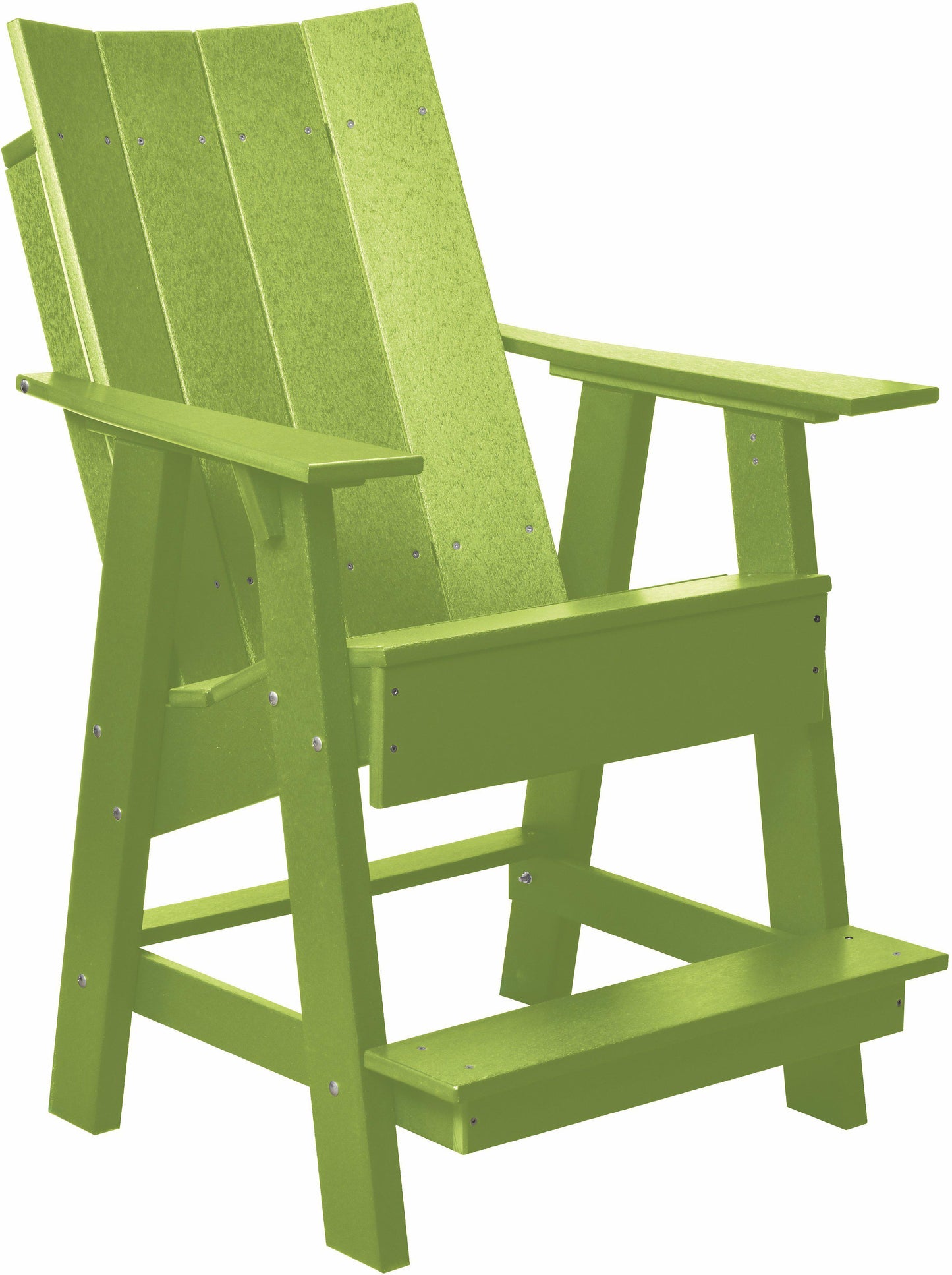 Wildridge Recycled Plastic Outdoor Contemporary Adirondack Balcony Chair  (COUNTER HEIGHT) (QUICK SHIP) - LEAD TIME TO SHIP 3 TO 4 BUSINESS DAYS