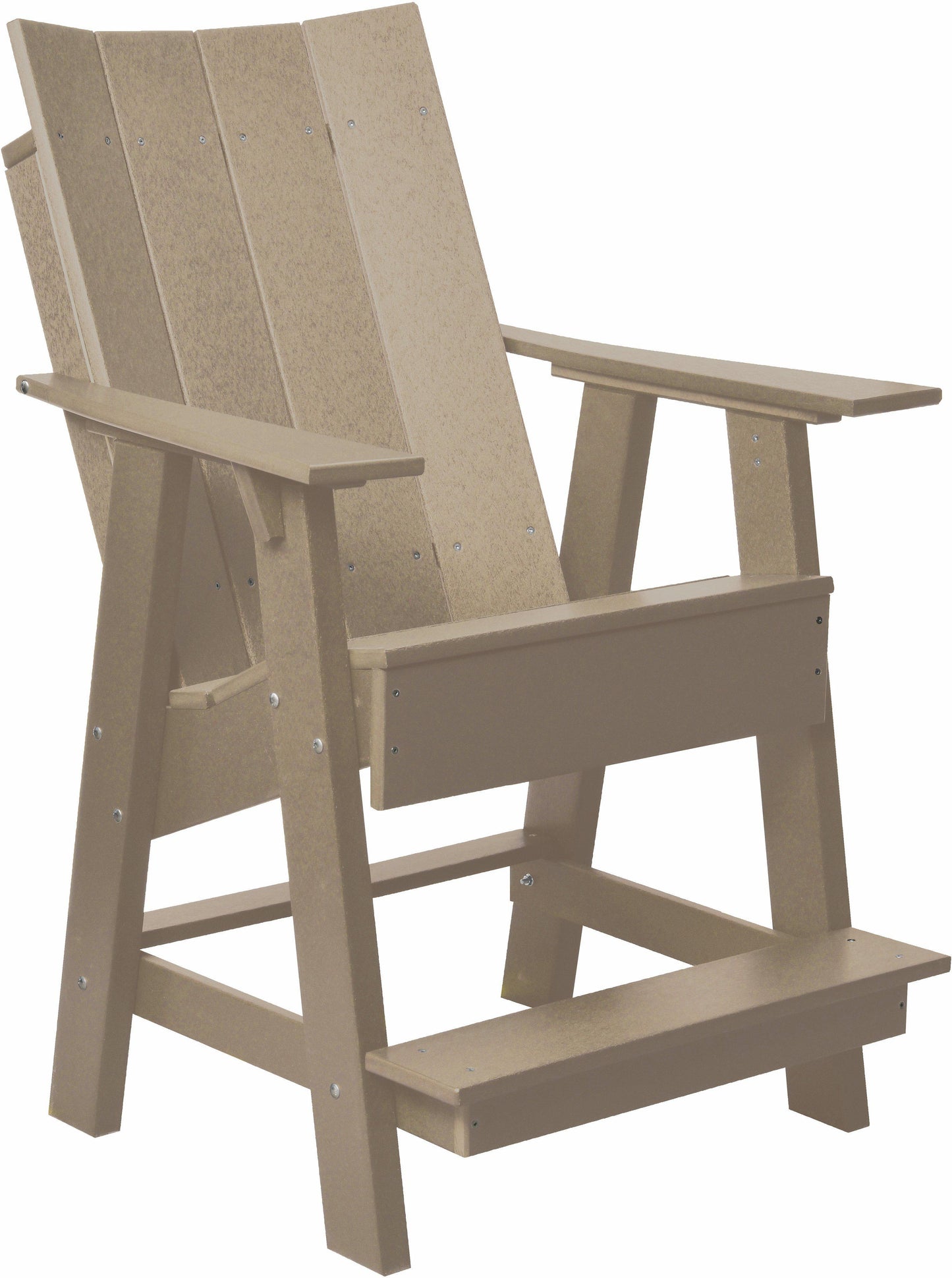 Wildridge Recycled Plastic Outdoor Contemporary Adirondack Balcony Chair  (COUNTER HEIGHT)- LEAD TIME TO SHIP 3 TO 4 BUSINESS DAYS - LEAD TIME TO SHIP 3 WEEKS