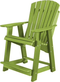 Wildridge Recycled Plastic Heritage High Adirondack Chair - Lime Green