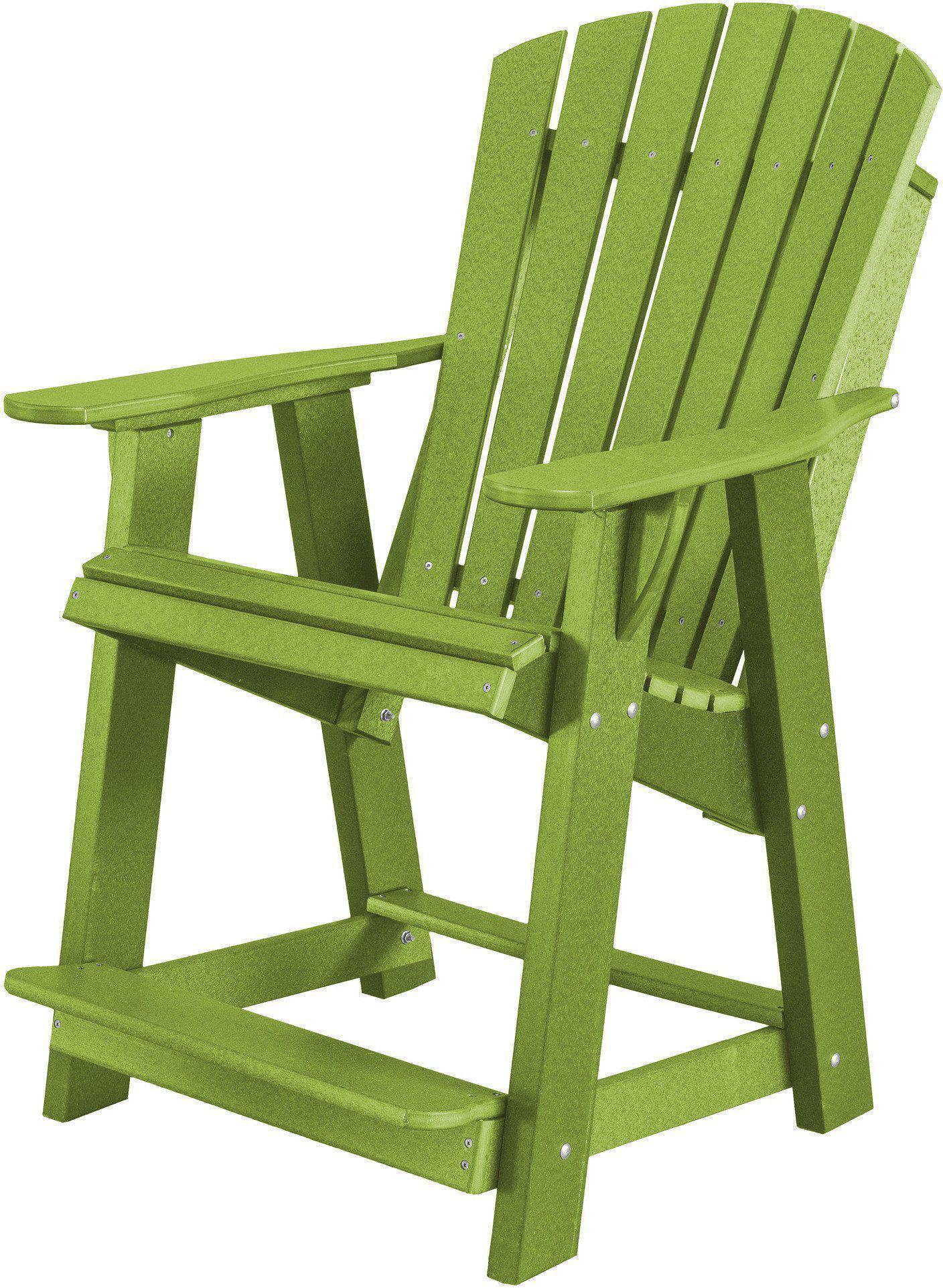 Wildridge Recycled Plastic Heritage High Adirondack Chair - Lime Green