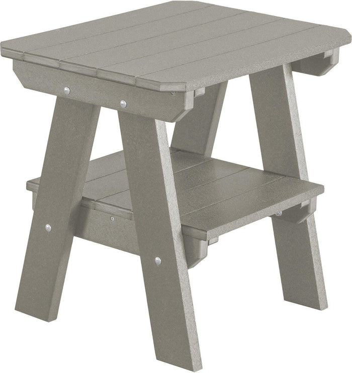 Wildridge Recycled Plastic Heritage 2 Tier End Table - Light Gray