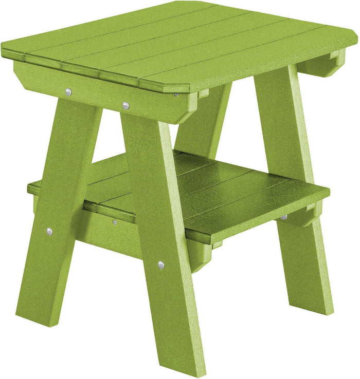 Wildridge Recycled Plastic Heritage 2 Tier End Table - Lime Green