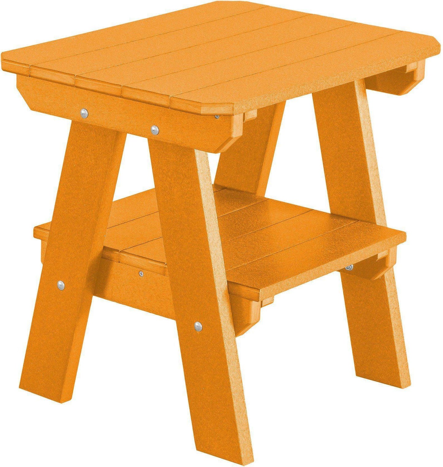 Wildridge Recycled Plastic Heritage 2 Tier End Table - Orange