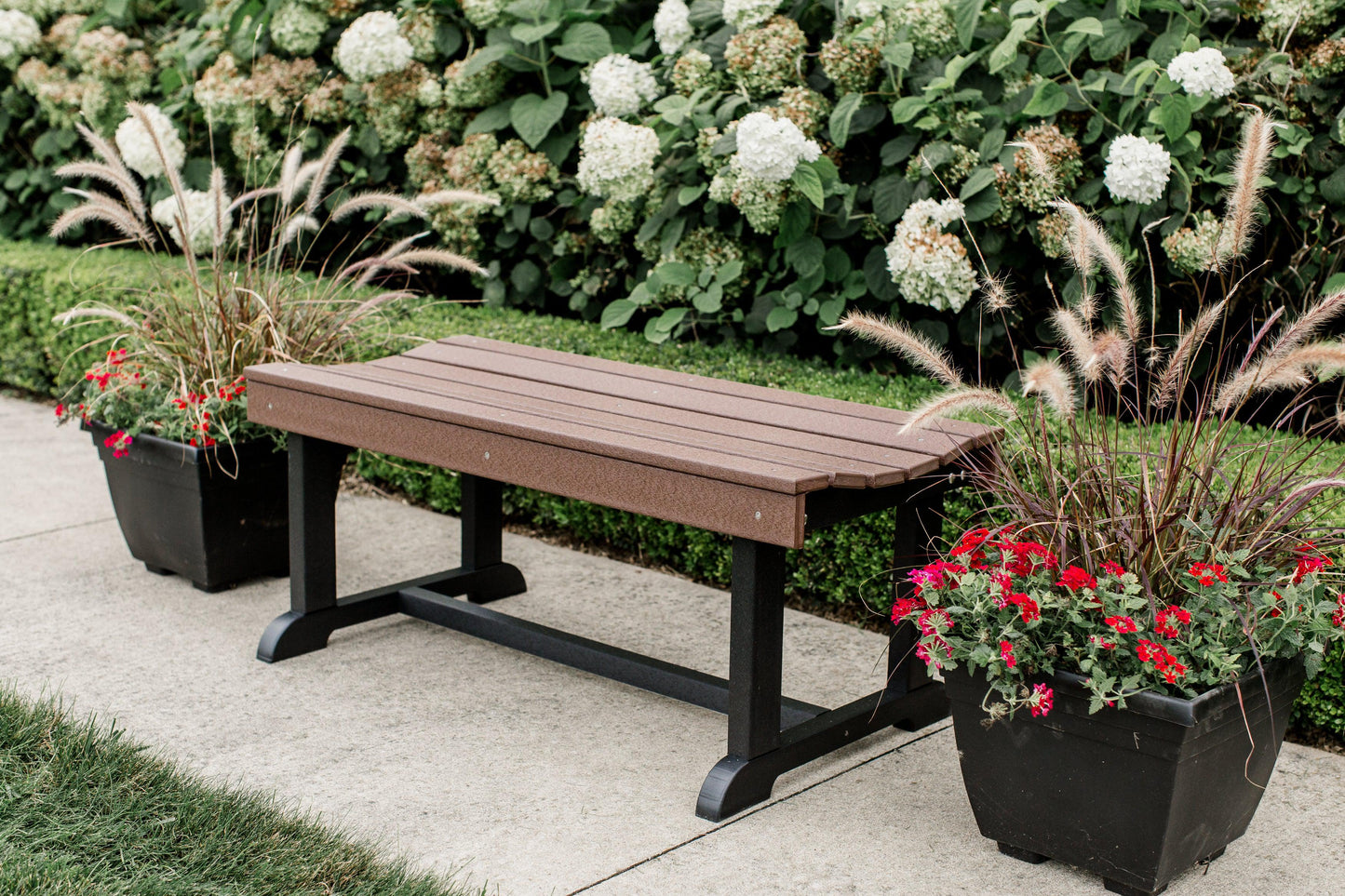 Wildridge Heritage Outdoor Recycled Plastic Patio Bench 42" - LEAD TIME TO SHIP  4 WEEKS
