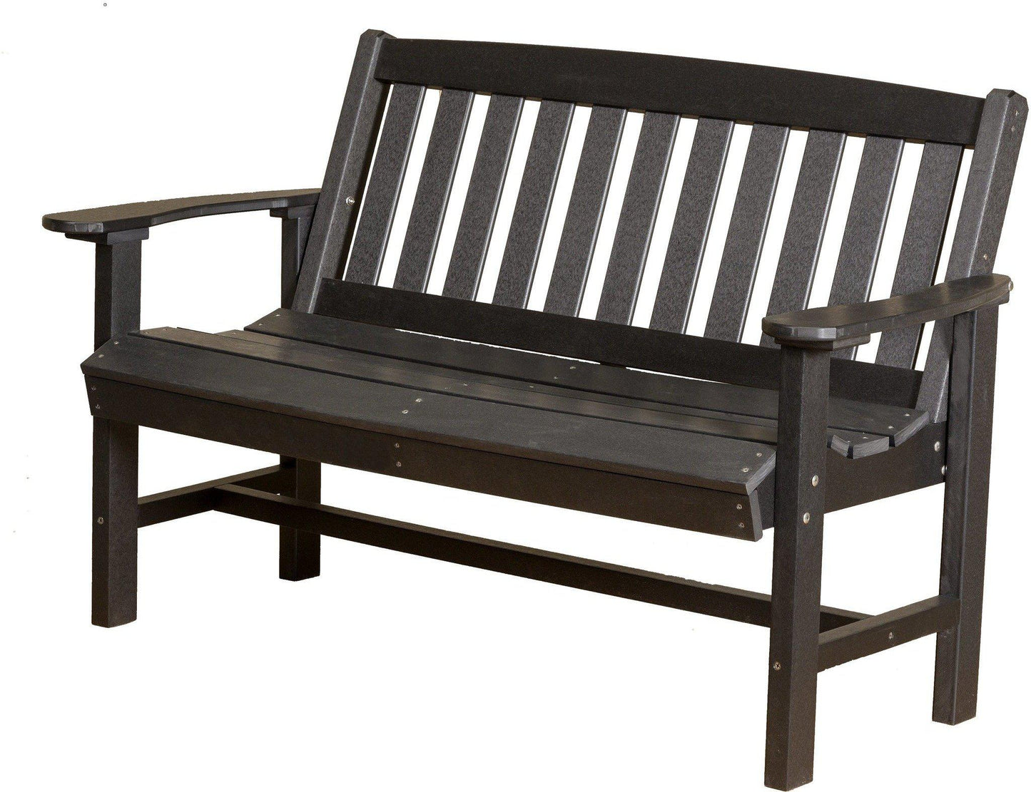 Wildridge Recycled Plastic Outdoor Mission 56” Bench - LEAD TIME TO SHIP 3 WEEKS