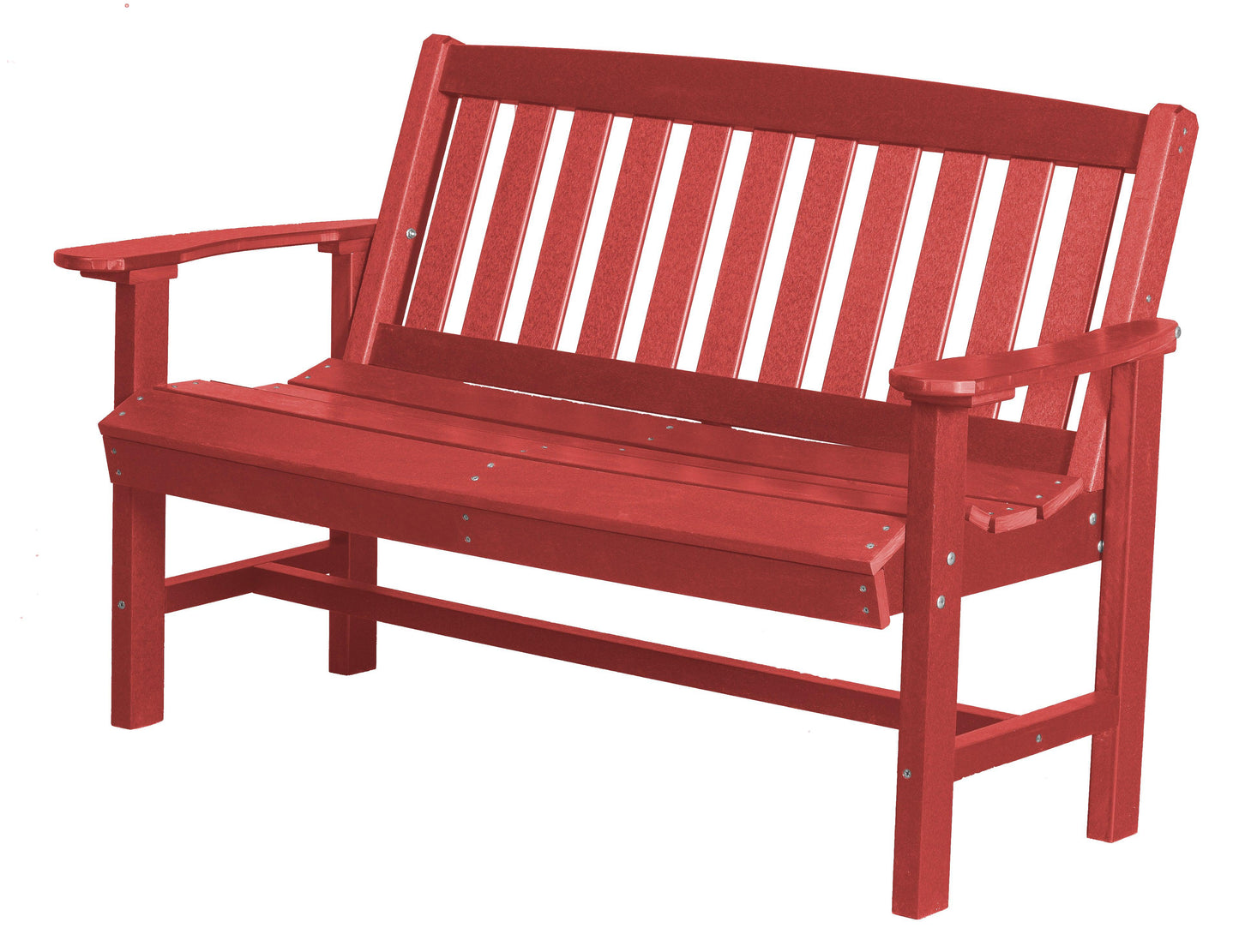 Wildridge Recycled Plastic Outdoor Mission 56” Bench - LEAD TIME TO SHIP 3 WEEKS